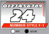 PRINTED NUMBER SET F-1